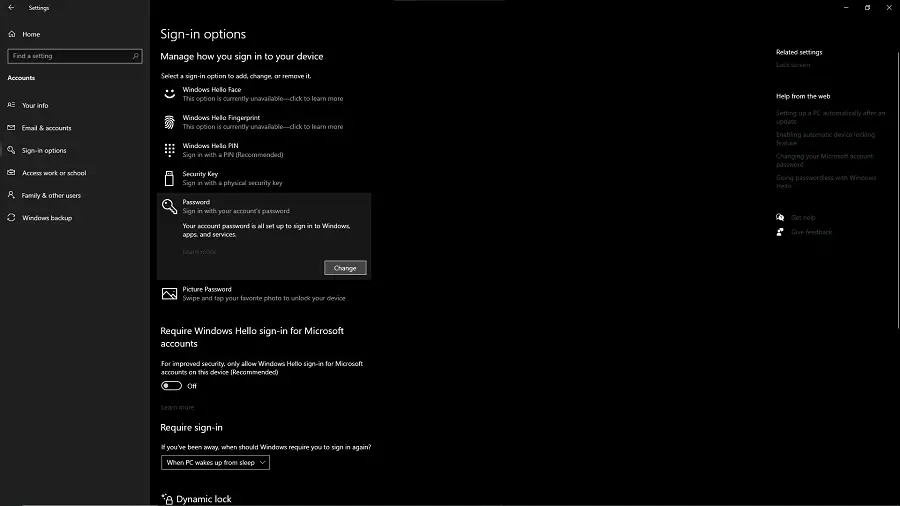 Đổi mật khẩu Local Account Win 11